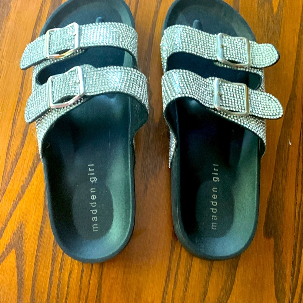 Madden Girl Jeweled Slip on Sandals (Womens 7)